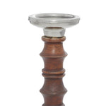 Load image into Gallery viewer, Mango Wood Candle Holder Set (Brown)
