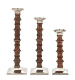 Load image into Gallery viewer, Mango Wood Candle Holder Set (Brown)
