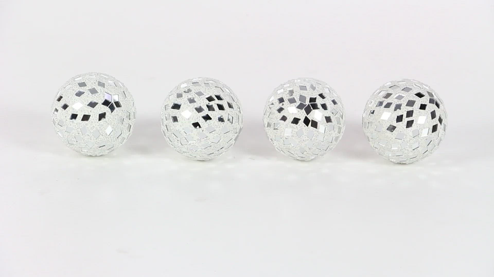 Decorative Mosaic Artwork Sphere Balls Set